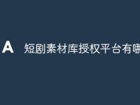 短剧素材库授权平台有哪些-路由网