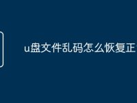 u盘文件乱码怎么恢复正常-路由网