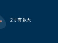 2寸有多大-路由网