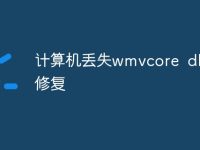 计算机丢失wmvcore dll怎么修复-路由网