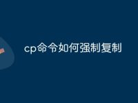 cp命令如何强制复制-路由网