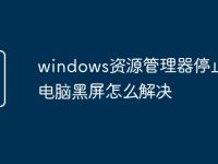 windows资源管理器停止工作电脑黑屏怎么解决-路由网