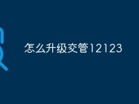 怎么升级交管12123-路由网