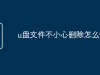 u盘文件不小心删除怎么恢复-路由网