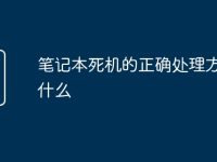 笔记本死机的正确处理方法是什么-路由网
