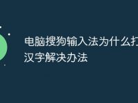 电脑搜狗输入法为什么打不了汉字解决办法-路由网