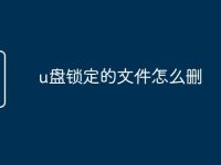 u盘锁定的文件怎么删-路由网