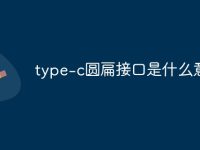 type-c圆扁接口是什么意思-路由网