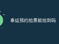 春运预约抢票能抢到吗-路由网