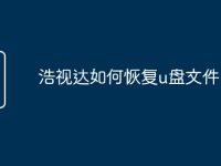 浩视达如何恢复u盘文件-路由网