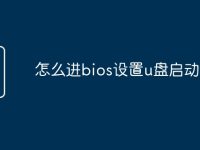 怎么进bios设置u盘启动-路由网