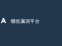哪些漏洞平台-路由网