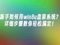 新手如何用win8u盘装系统?详细步骤教你轻松搞定!-路由网
