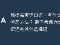 想提高英语口语,有什么好的学习方法? 除了考四六级口语还有其他选择吗-路由网