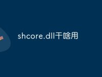 shcore.dll干啥用-路由网