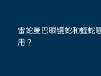 雷蛇曼巴眼镜蛇和蝰蛇哪个好用?-路由网