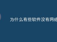 为什么有些软件没有网络-路由网