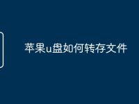 苹果u盘如何转存文件-路由网
