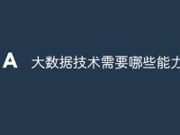 大数据技术需要哪些能力-路由网