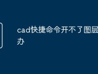 cad快捷命令开不了图层怎么办-路由网