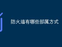 防火墙有哪些部属方式-路由网