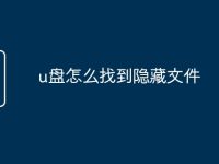 u盘怎么找到隐藏文件-路由网