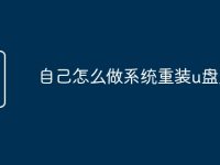 自己怎么做系统重装u盘启动-路由网