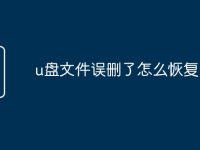 u盘文件误删了怎么恢复-路由网
