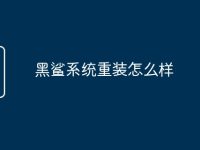 黑鲨系统重装怎么样-路由网