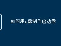 如何用u盘制作启动盘-路由网