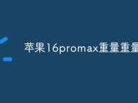 苹果16promax重量重量-路由网