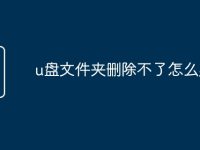 u盘文件夹删除不了怎么办-路由网