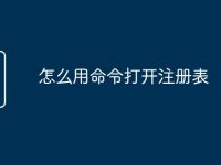 怎么用命令打开注册表-路由网