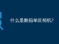 什么是数码单反相机?-路由网