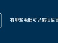 有哪些电脑可以编程语言-路由网