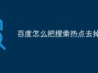 百度怎么把搜索热点去掉-路由网