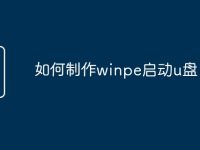 如何制作winpe启动u盘-路由网