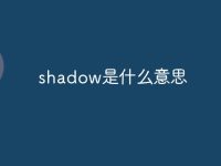 shadow是什么意思-路由网