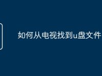 如何从电视找到u盘文件-路由网