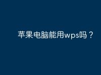 苹果电脑能用wps吗？-路由网