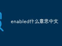 enabled什么意思中文-路由网