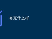 夸克什么样-路由网