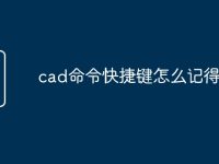 cad命令快捷键怎么记得快-路由网