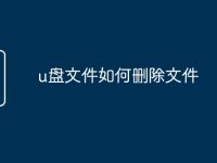 u盘文件如何删除文件-路由网