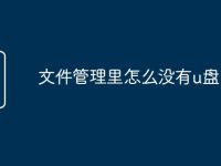 文件管理里怎么没有u盘-路由网