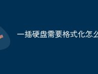 一插硬盘需要格式化怎么办-路由网