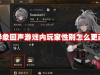 异象回声游戏内玩家性别怎么更改-路由网