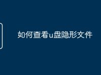 如何查看u盘隐形文件-路由网