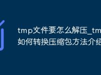 tmp文件要怎么解压_tmp文件如何转换压缩包方法介绍-路由网