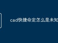 cad快捷命定怎么是未知命令-路由网